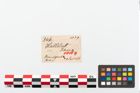 Etikett zu Bronzemehrkopfnadel (NHMW-PRAE-003461)